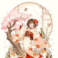 桜と泥酔少女 5枚目
