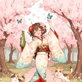 桜と泥酔少女 6枚目