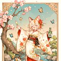 桜と泥酔少女 2枚目
