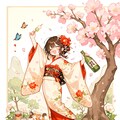 桜と泥酔少女 7枚目