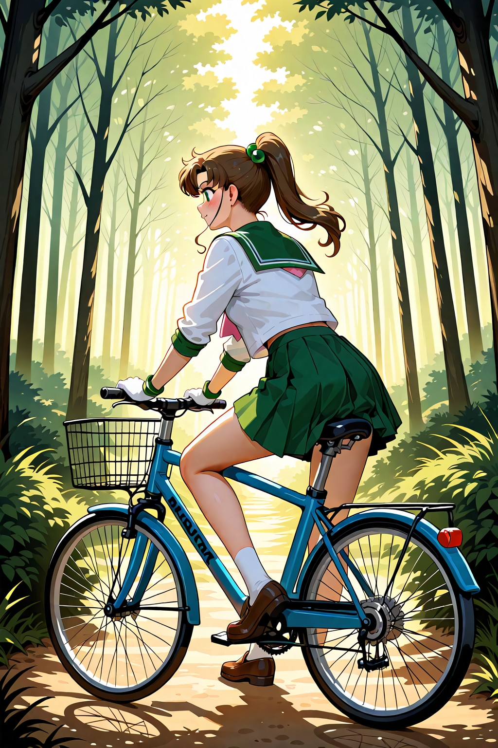 自転車に乗るセー〇ー戦士_LILY