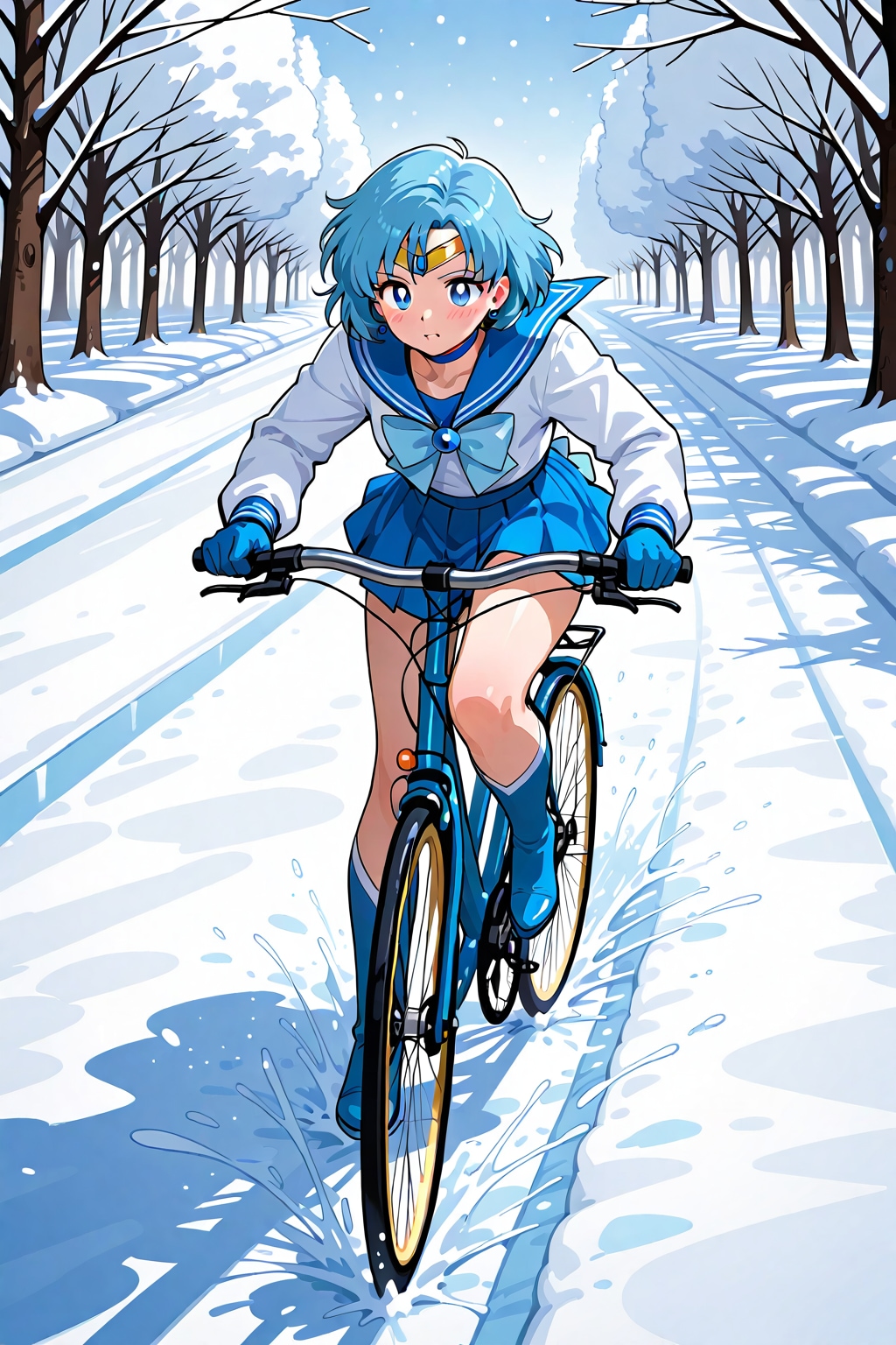 自転車に乗るセー〇ー戦士_LILY
