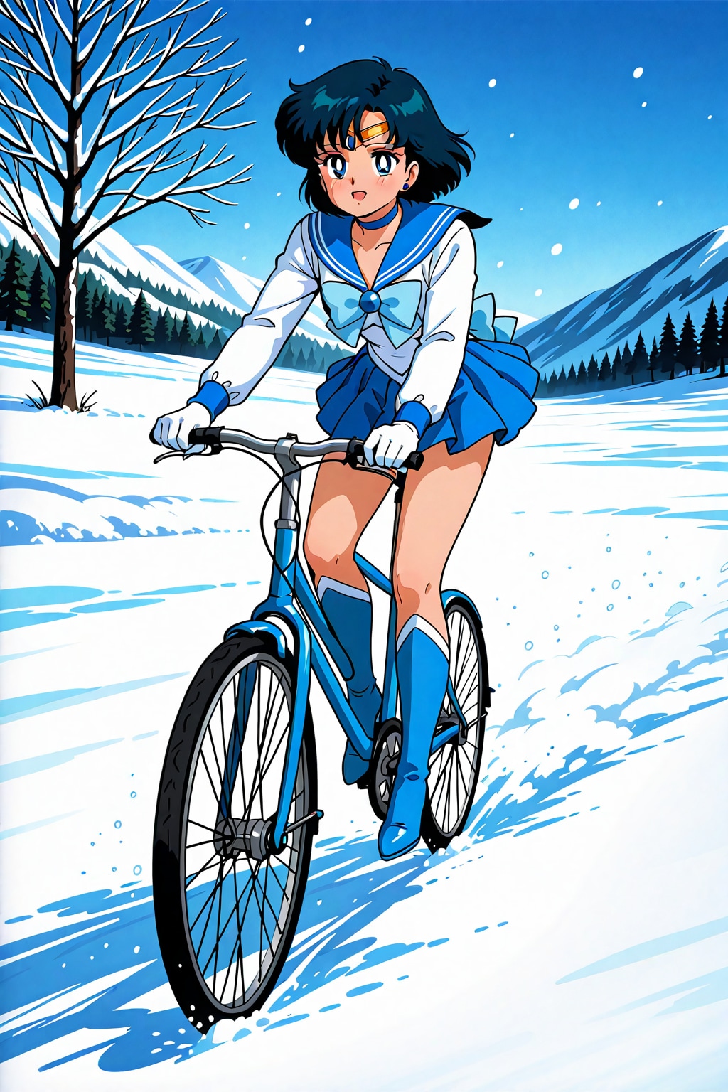 自転車に乗るセー〇ー戦士_LILY