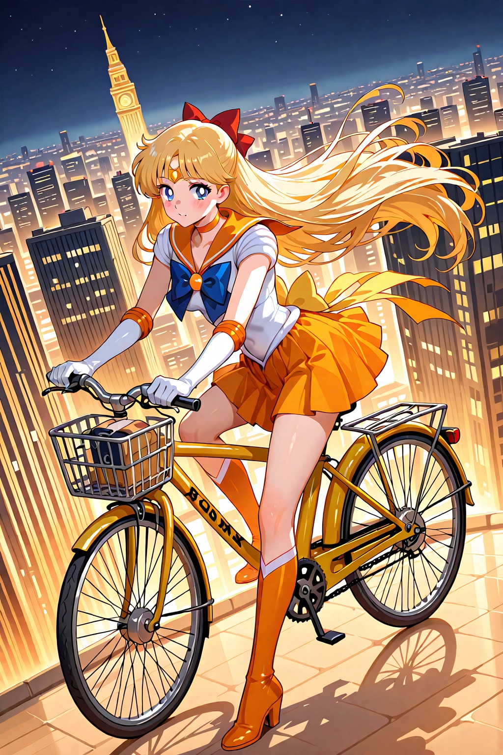 自転車に乗るセー〇ー戦士_LILY