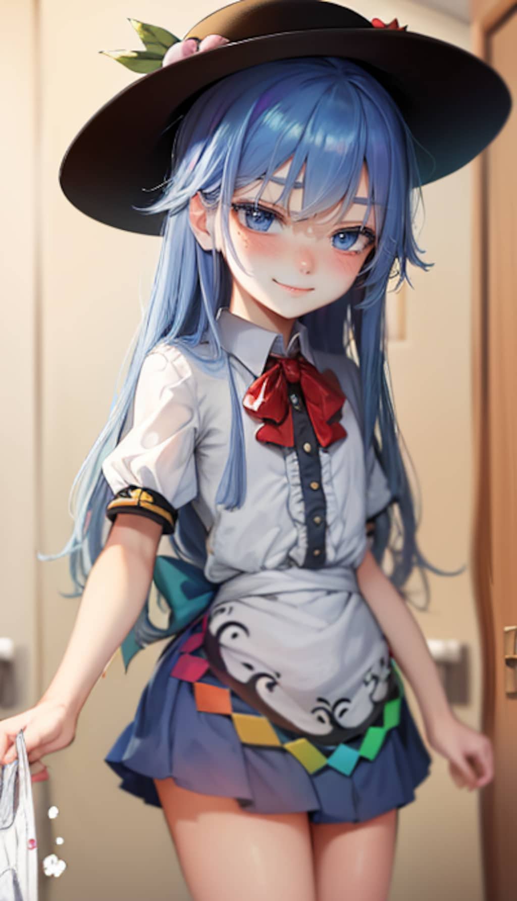 スカートめくってみて？