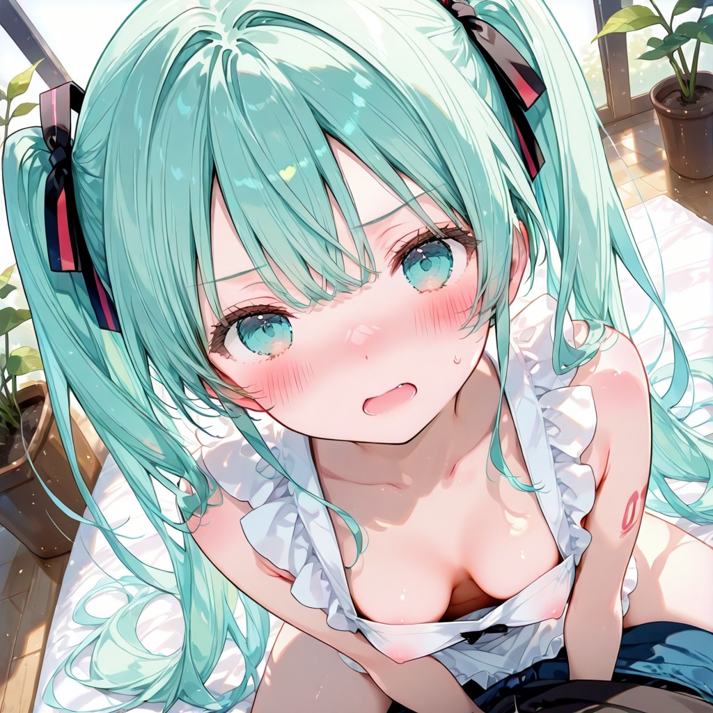 ミクです　朝から大変です
