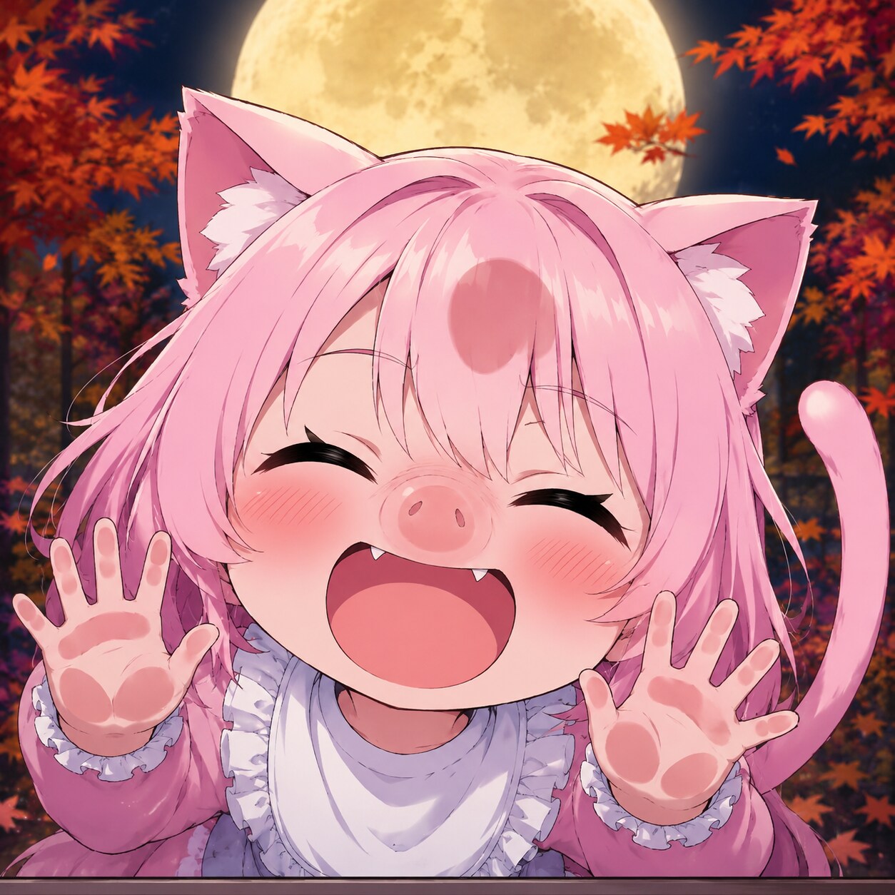 こんばんにゃーん♡ | の人気AIイラスト・グラビア