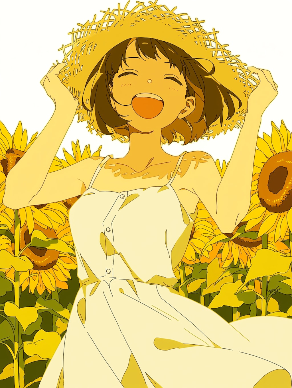 ひまわりと少女(niji7)