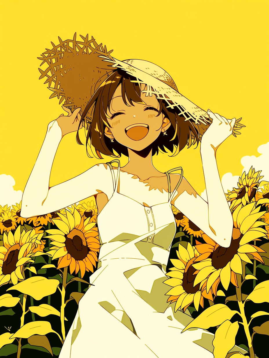 ひまわりと少女(niji7) | の人気AIイラスト・グラビア