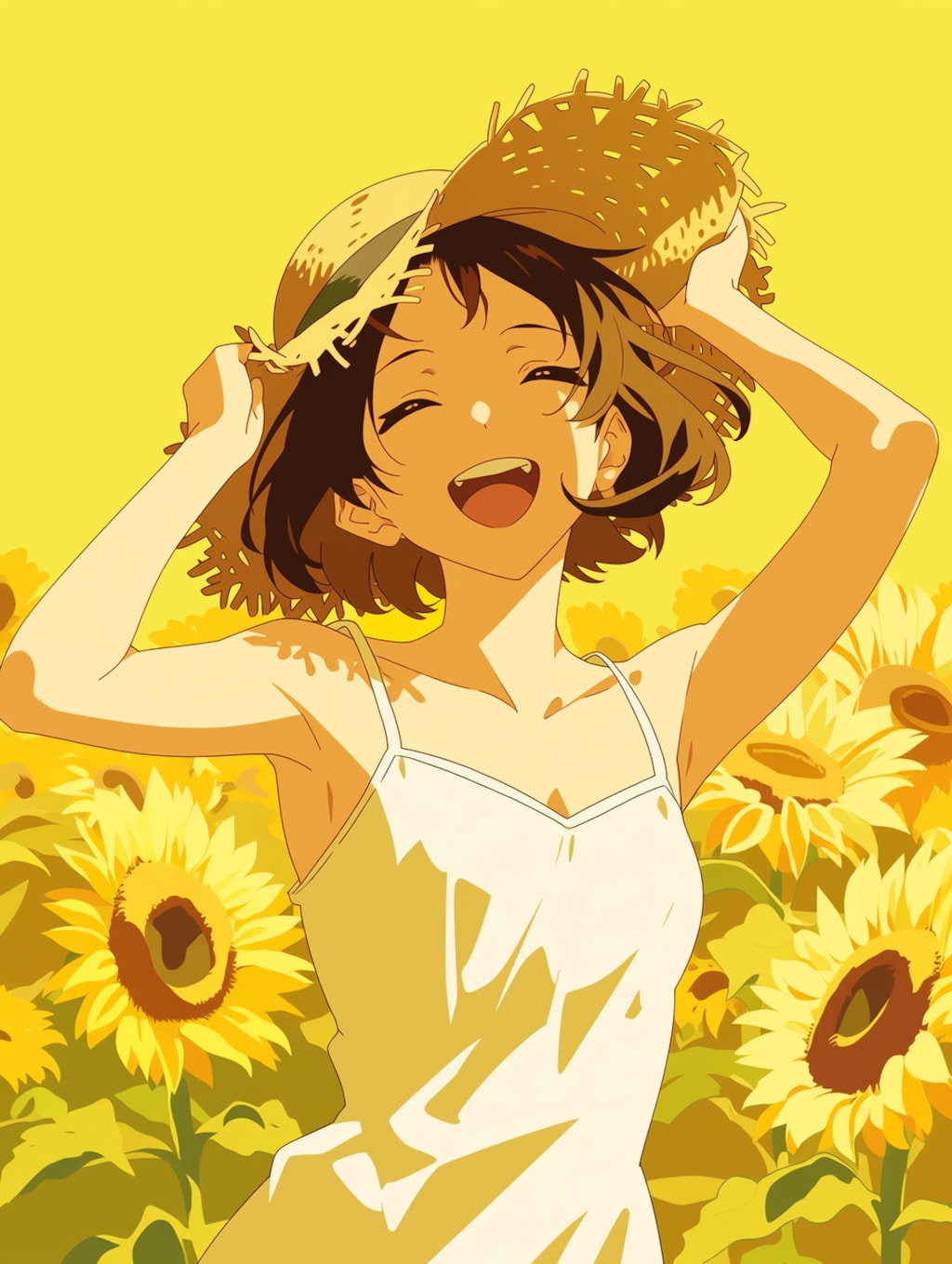 ひまわりと少女(niji7)