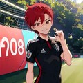 サッカー少年　【赤】　八枚 5枚目