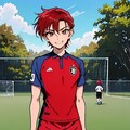 サッカー少年　【赤】　八枚 3枚目