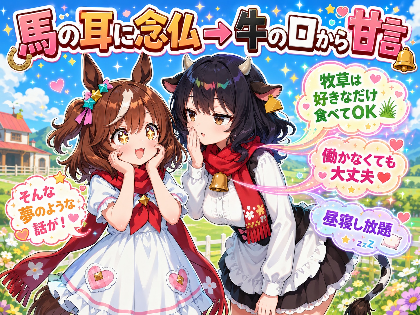 牛の口から甘言♡