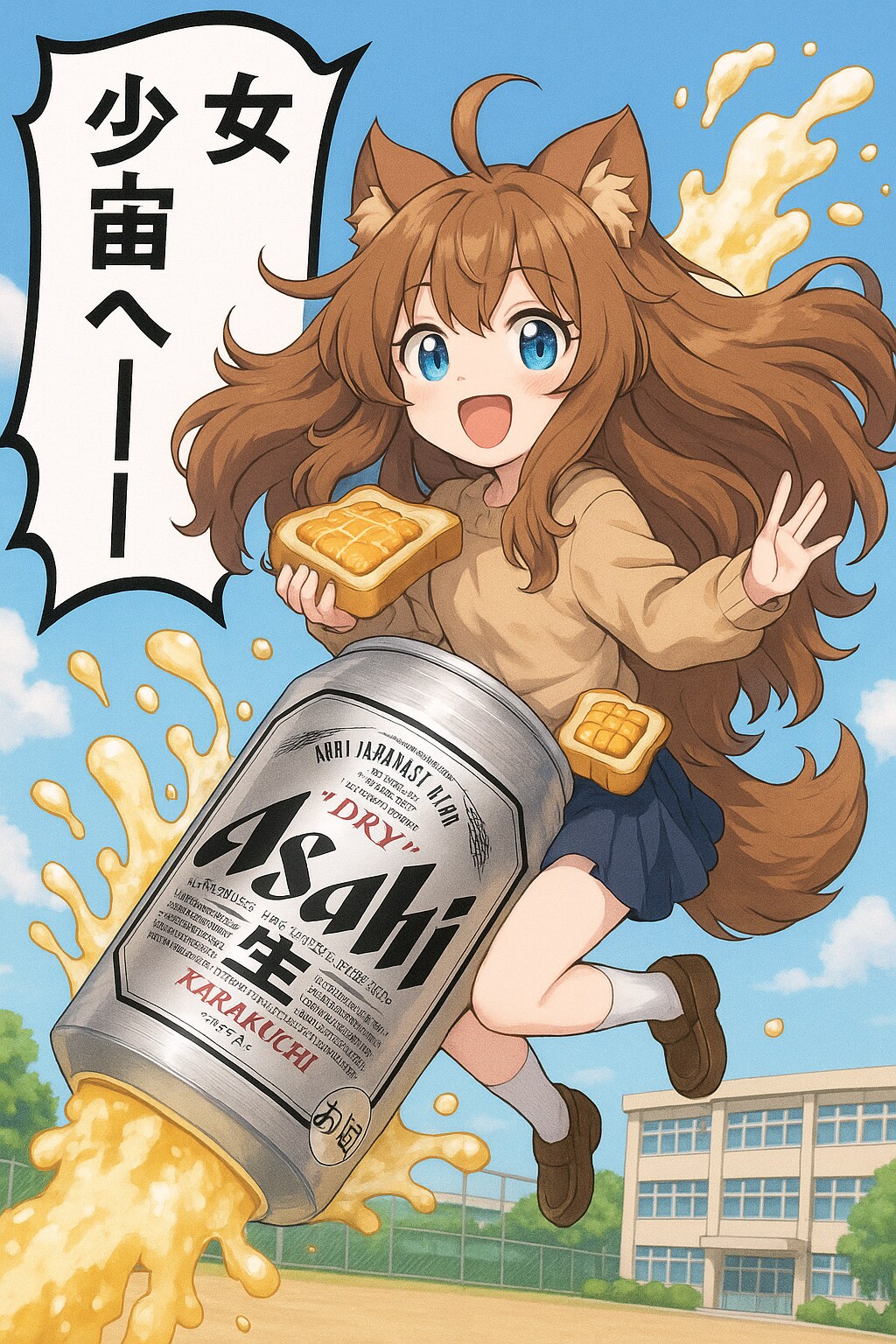 小さな女の子宇宙へー！