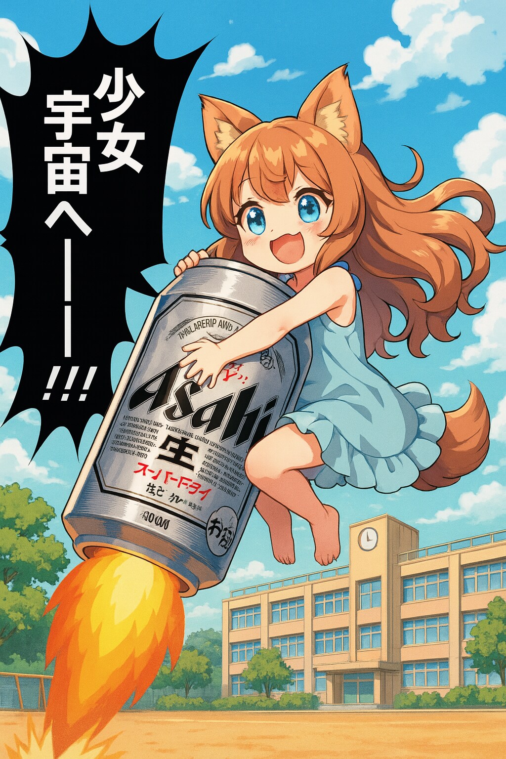 小さな女の子宇宙へー！