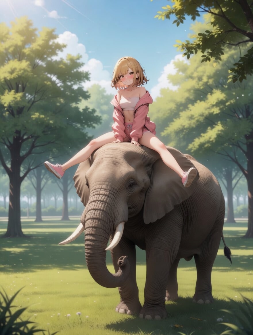 象に乗りたい | の人気AIイラスト・グラビア