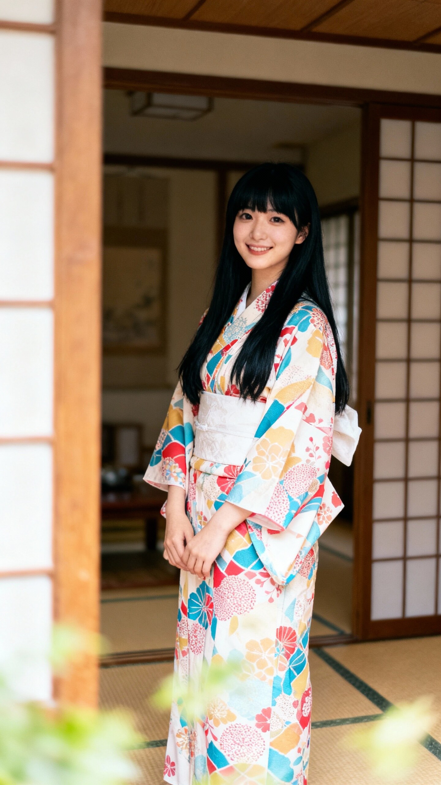 和装女子