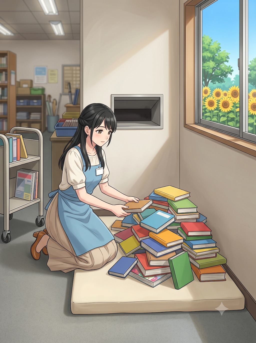 本屋の女性