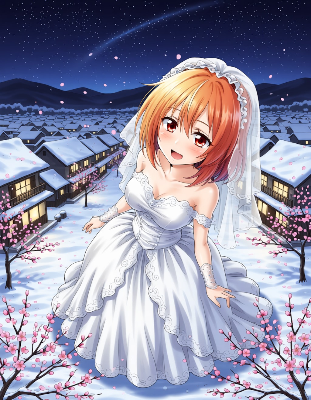 雪と街と巨人のウェディング