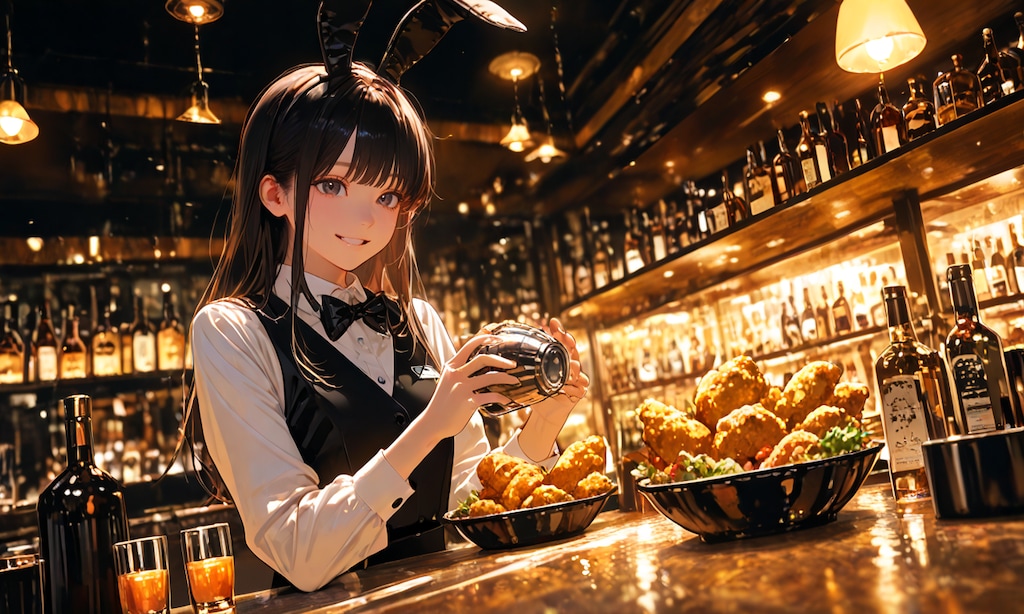 バーの賄いメシ唐揚げ