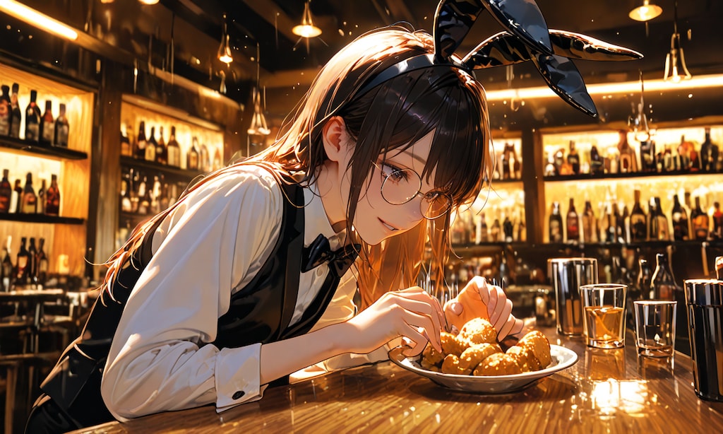 バーの賄いメシ唐揚げ