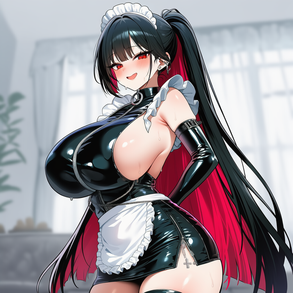 提案　ラバージッパーメイド服