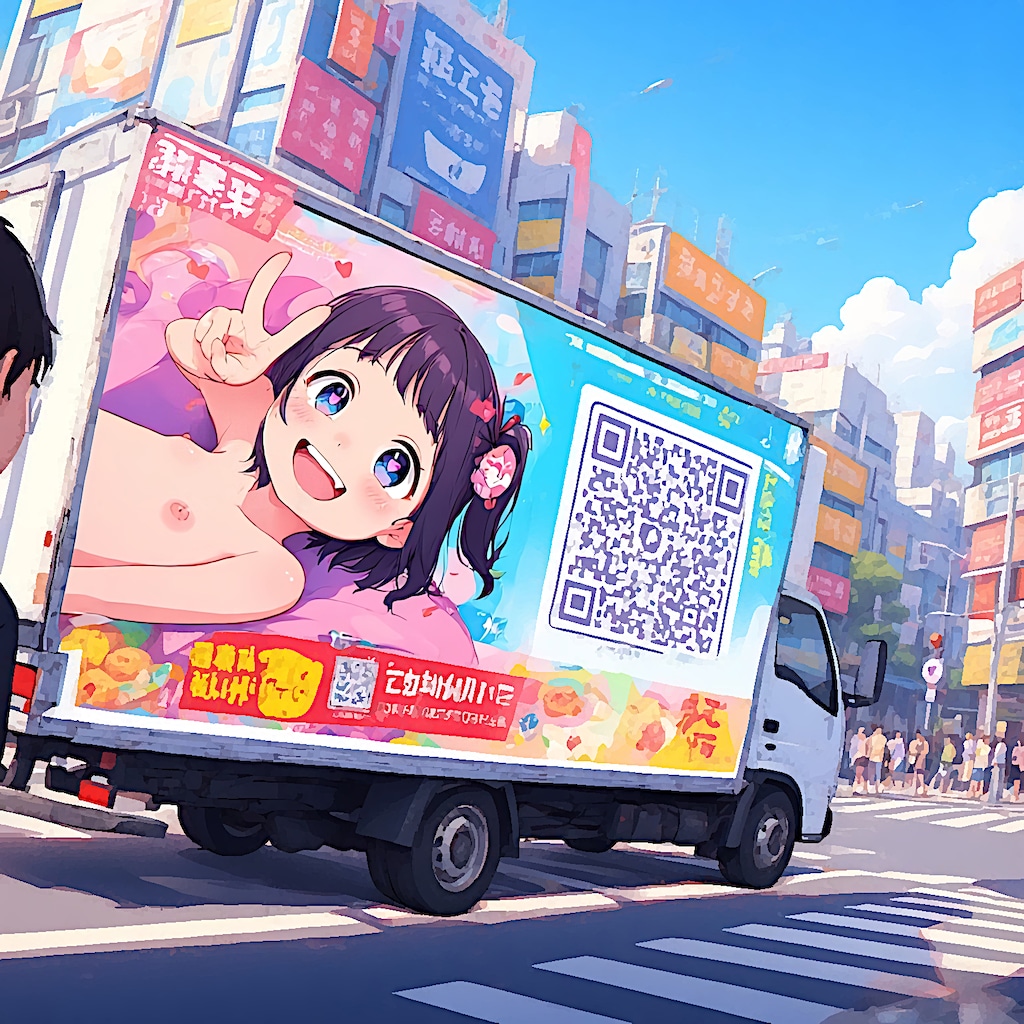 【働く車シリーズ】『アドトラック（広告トラック）』