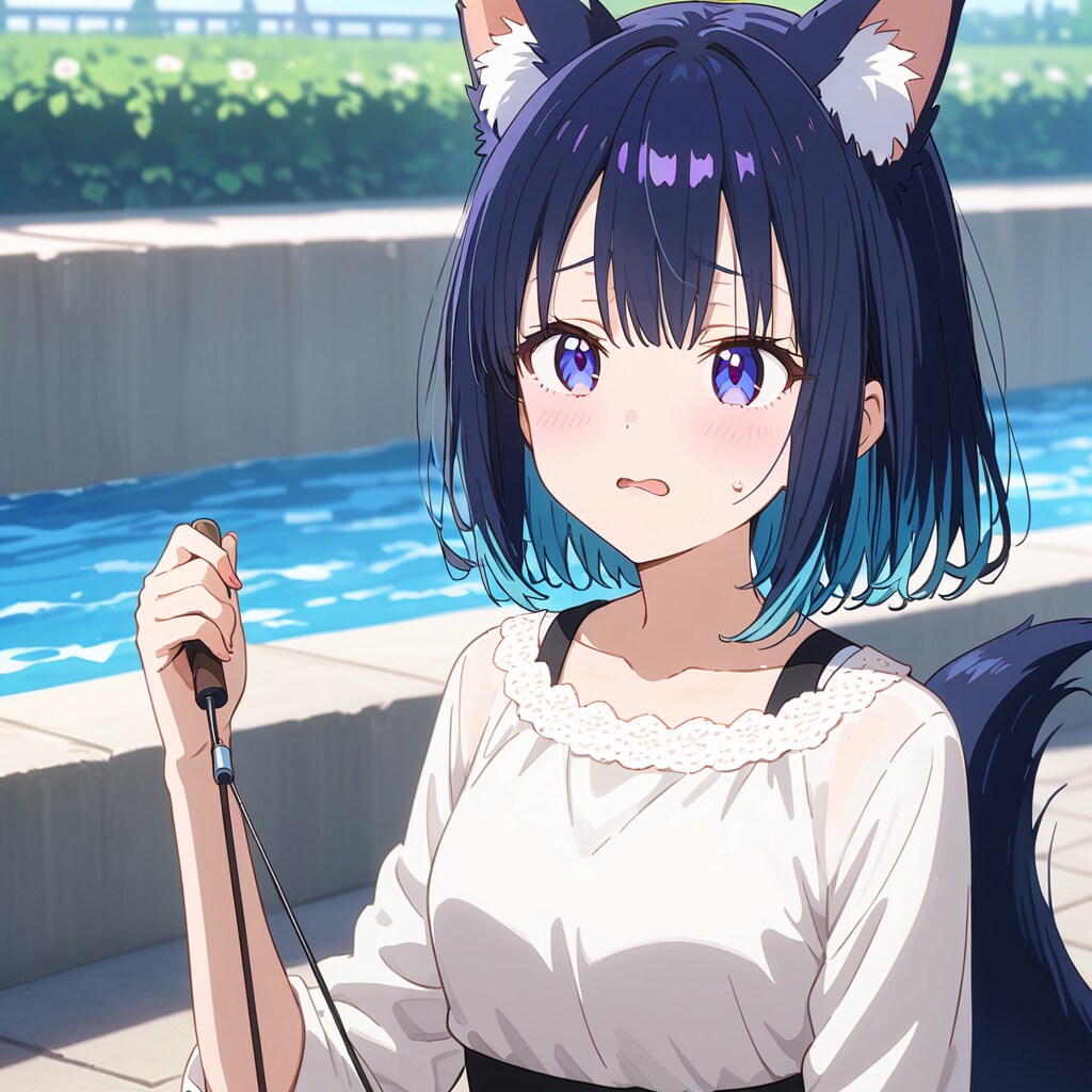 尻尾に釣り糸を絡ませるドジっ子　No.82　2025年9月25日(木) | の人気AIイラスト・グラビア