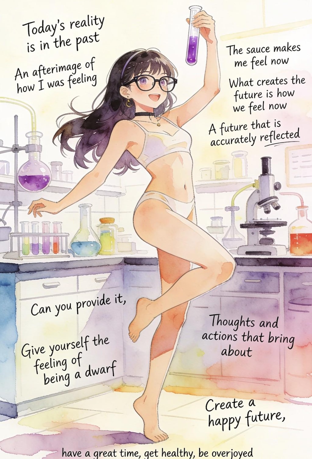 「エウレカ！🌠（できちゃったーきゃー😆💓どうしよー）」の科学者