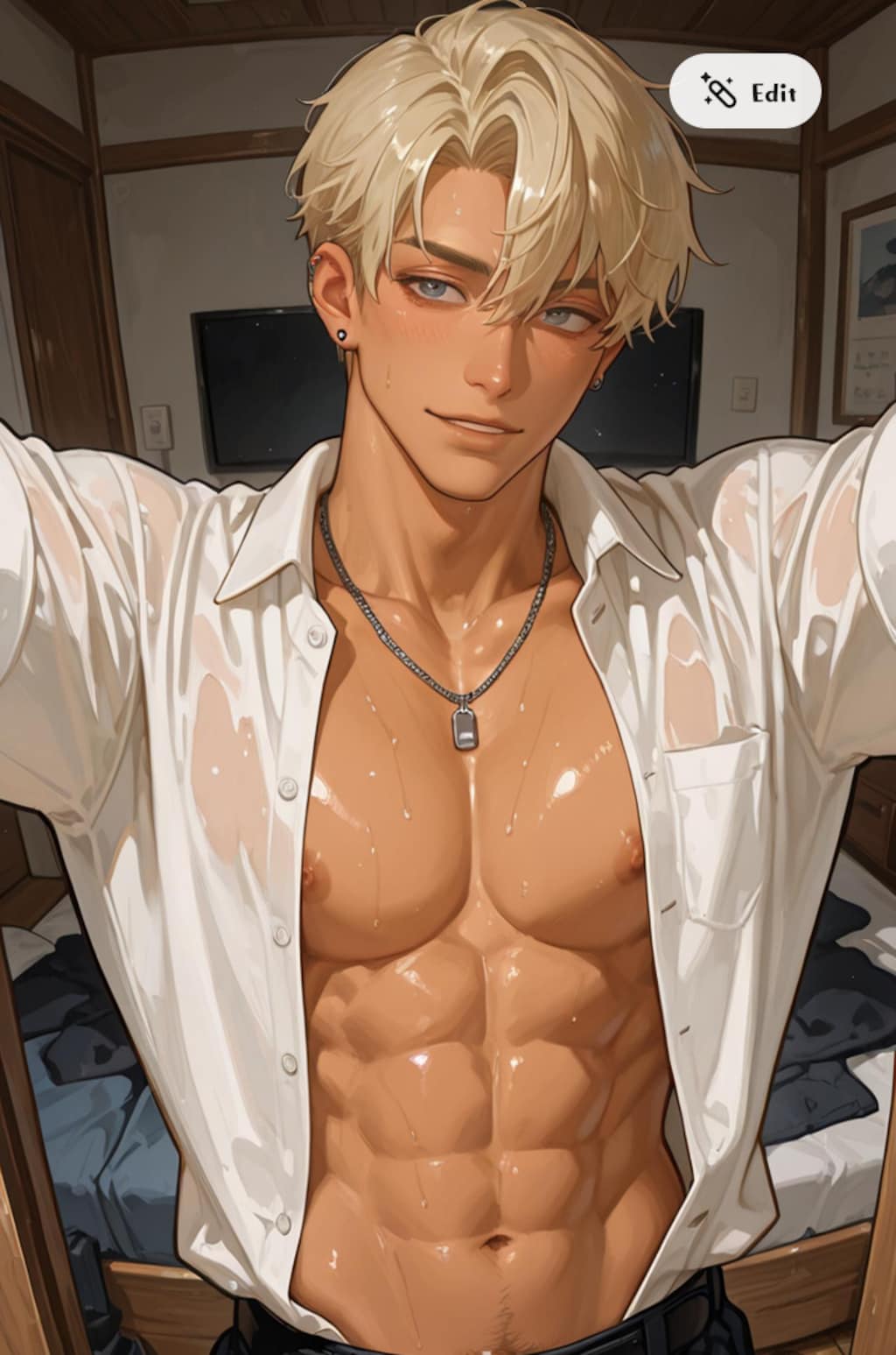 褐色男子②