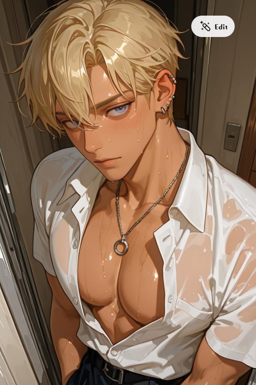 褐色男子②
