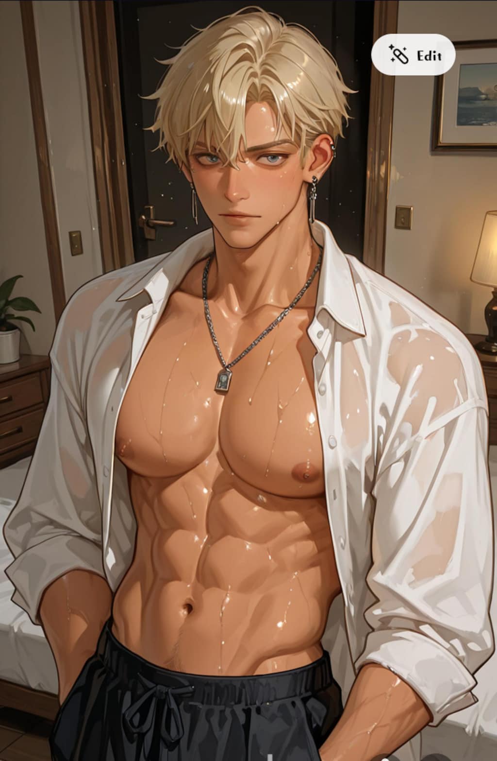 褐色男子②