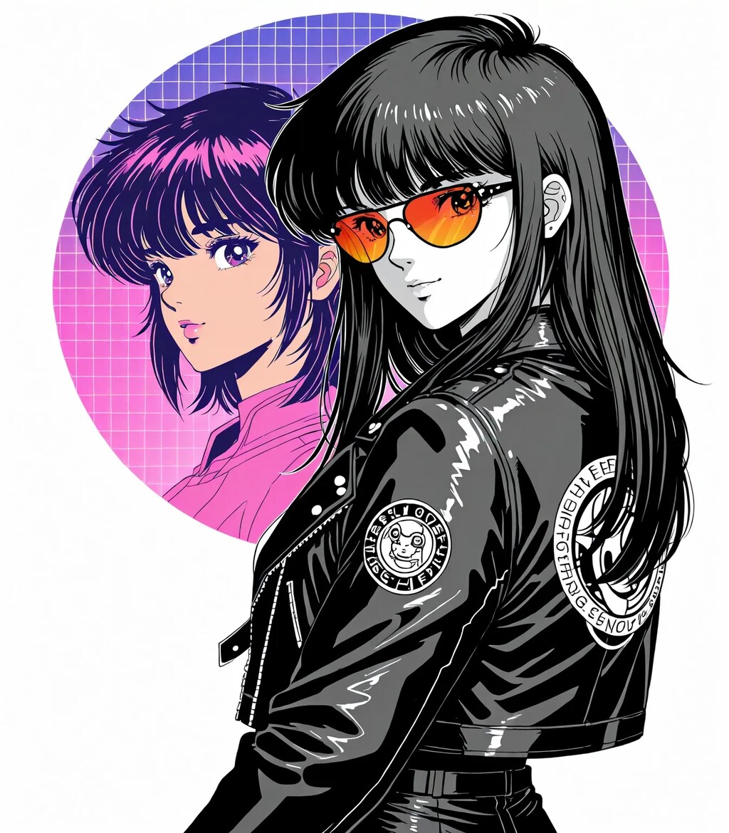 80年代風サイバーパンクアニメのデザインに挑戦