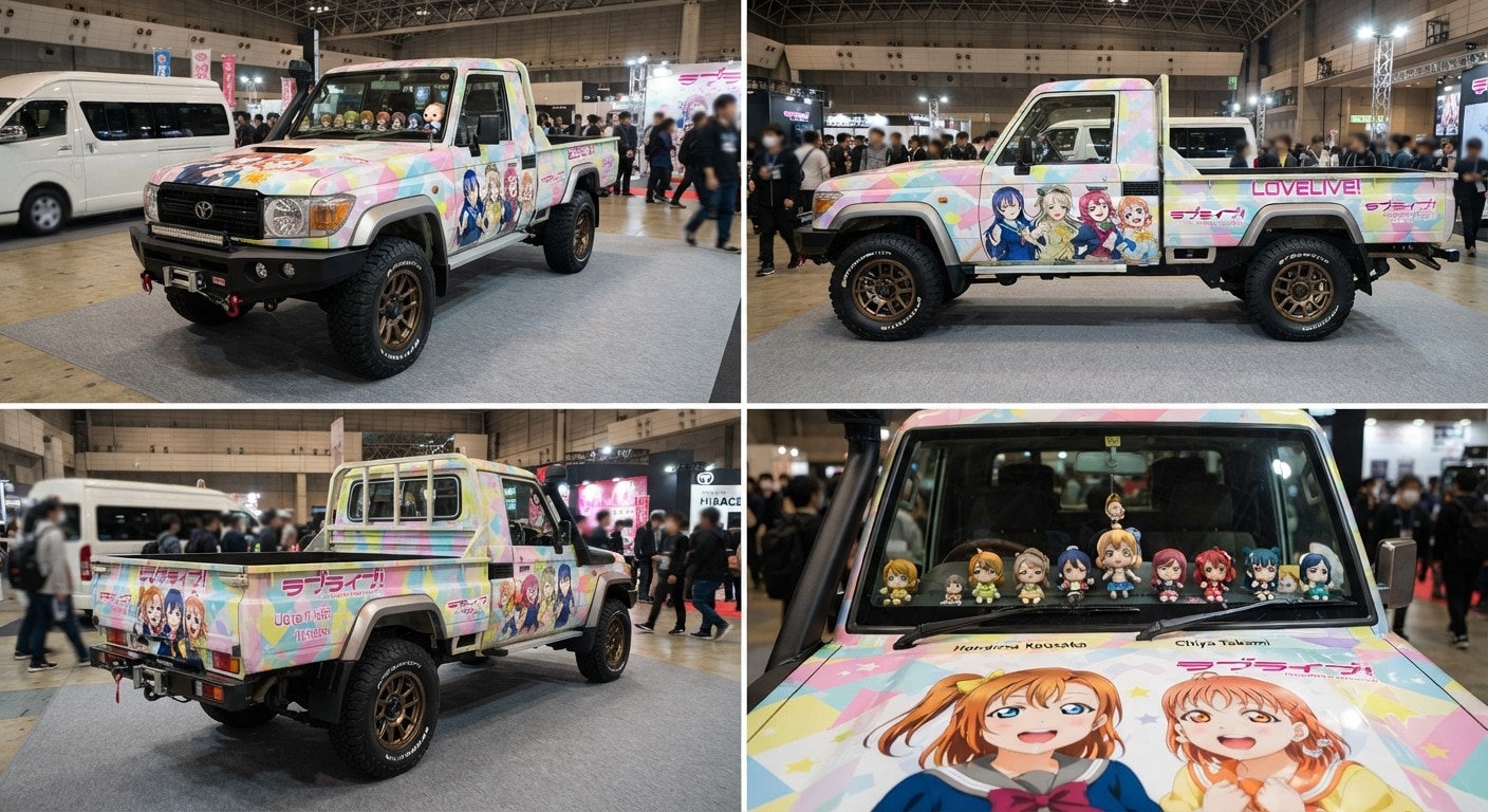 ラブライブ痛車ランクル70トラック | の人気AIイラスト・グラビア