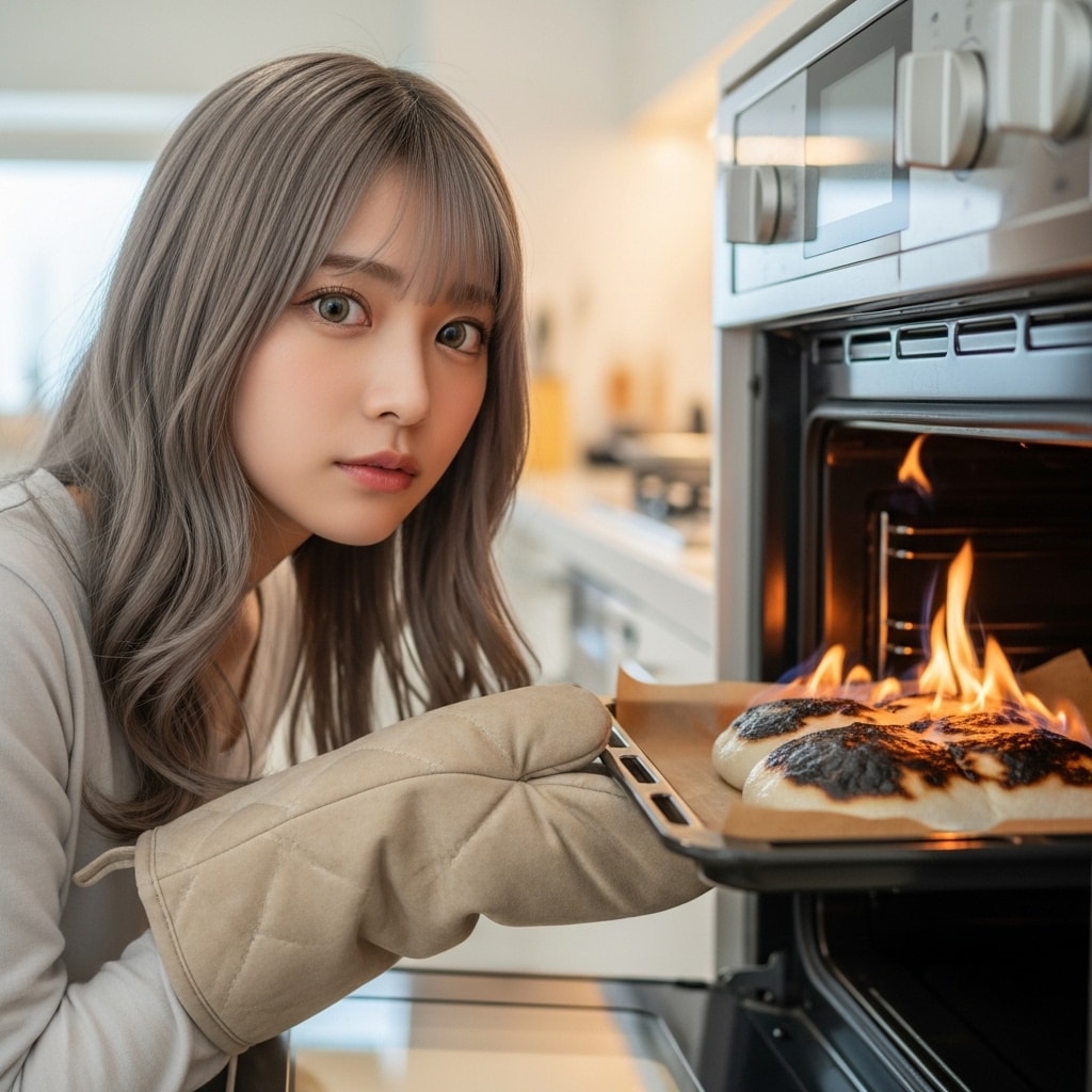 あけおめです。　おぞうに作ろうと思って御餅焼いていたら火があがっちゃった。（マジ）