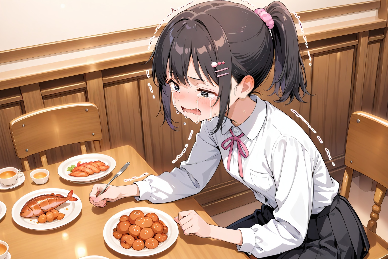 タコとタコ足の料理を見たら泣き出した | の人気AIイラスト・グラビア