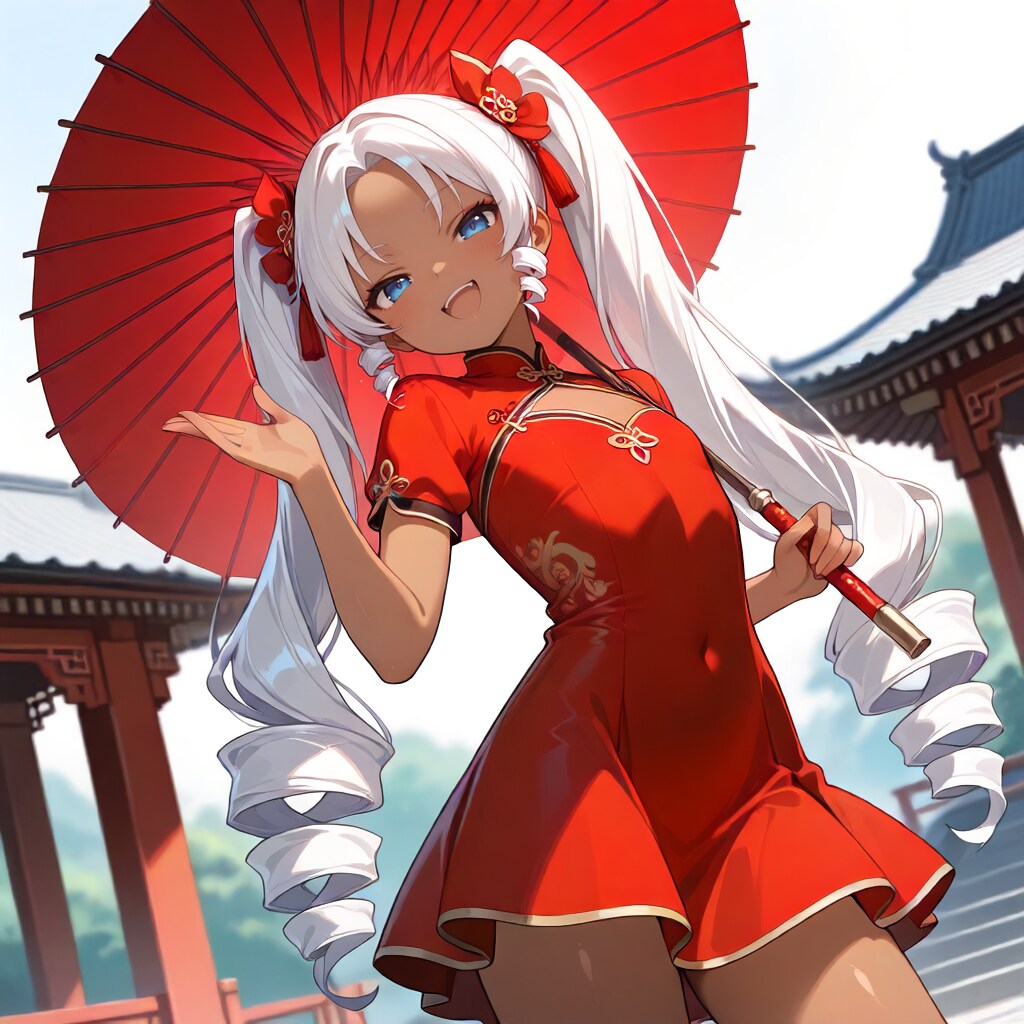 中華風ドリルヘアーお嬢様