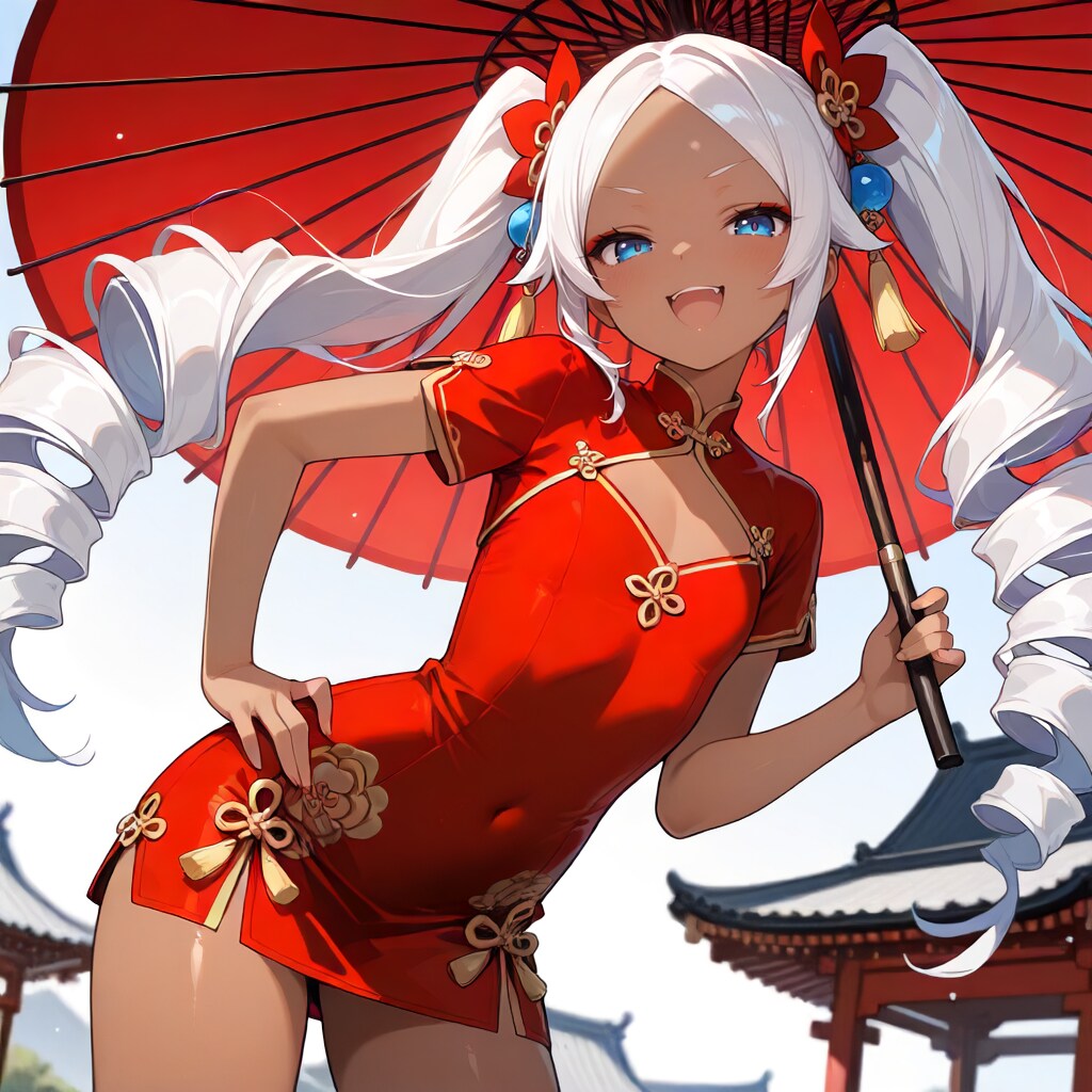 中華風ドリルヘアーお嬢様