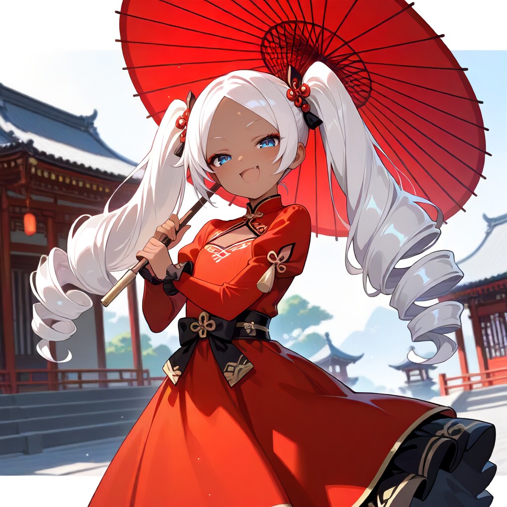 中華風ドリルヘアーお嬢様