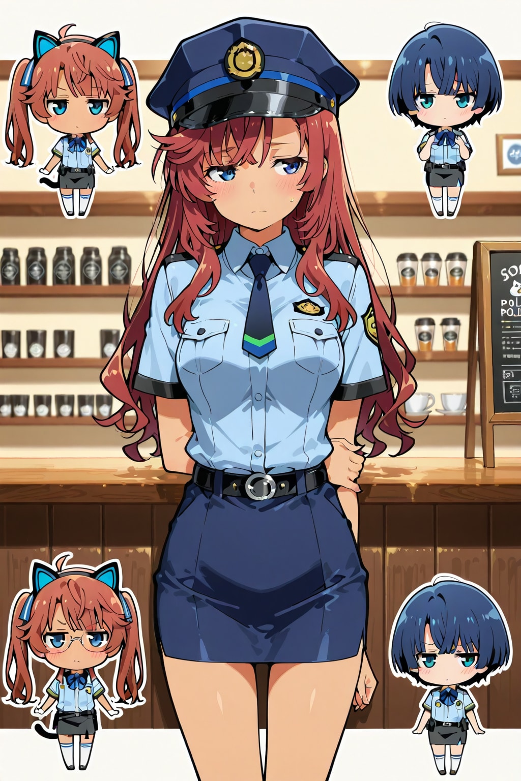 🐱ミニスカポリスのイチカさん(*´ω｀*) | の人気AIイラスト・グラビア