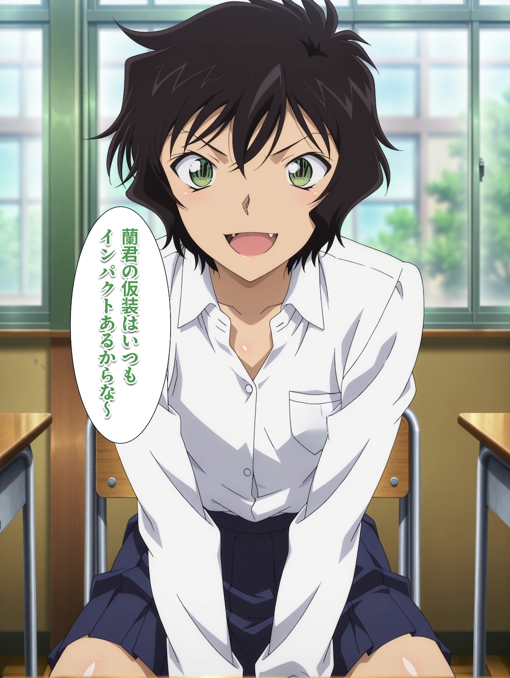 帝丹高校のハロウィン計画！4コマ漫画！