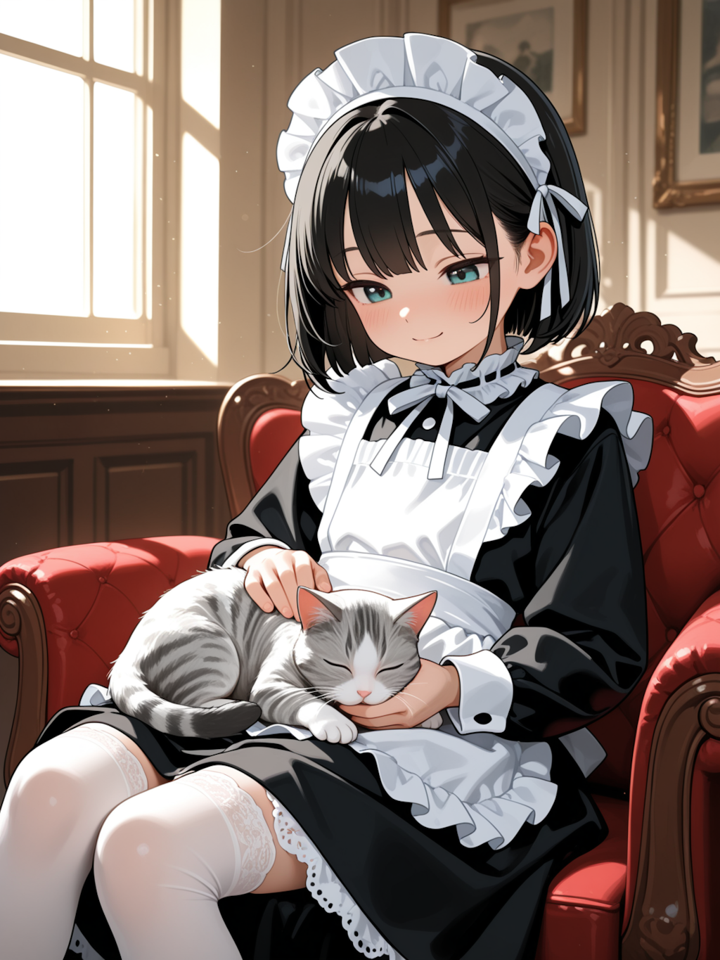 にゃんこと一緒