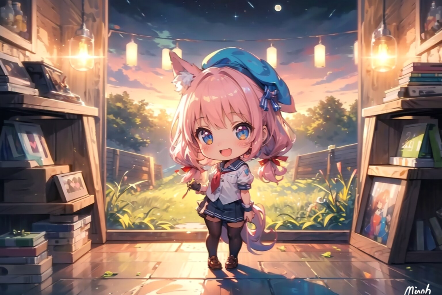 お月様出てるよ-♪。 | の人気AIイラスト・グラビア