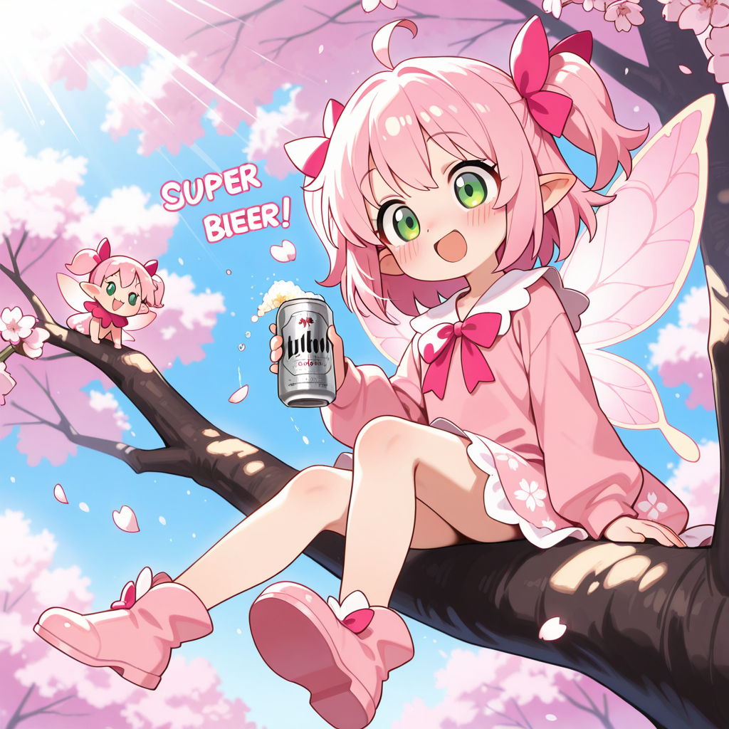 桜の妖精さんもお花見したい！！