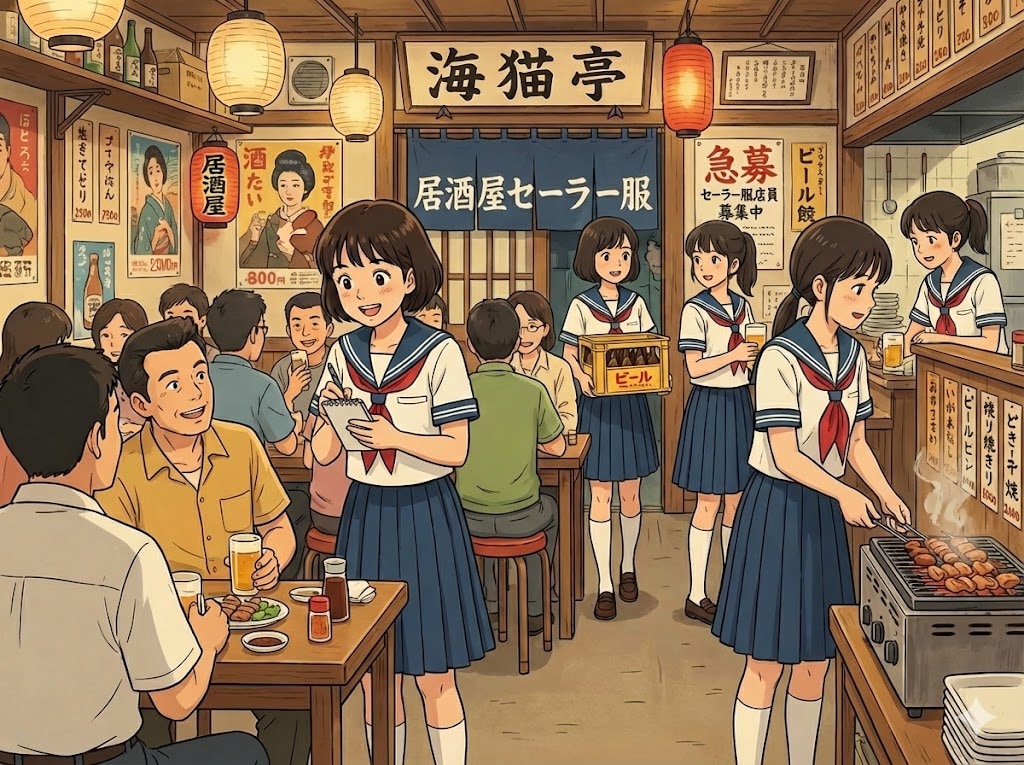 店員の制服がセーラー服