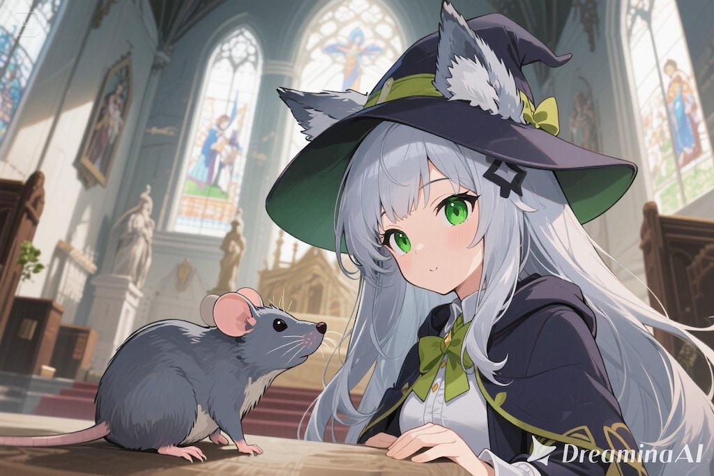 ステラちゃんとネズミ