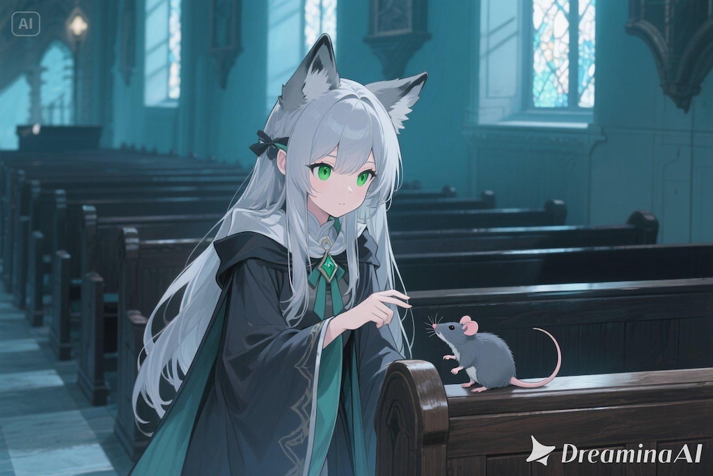 ステラちゃんとネズミ