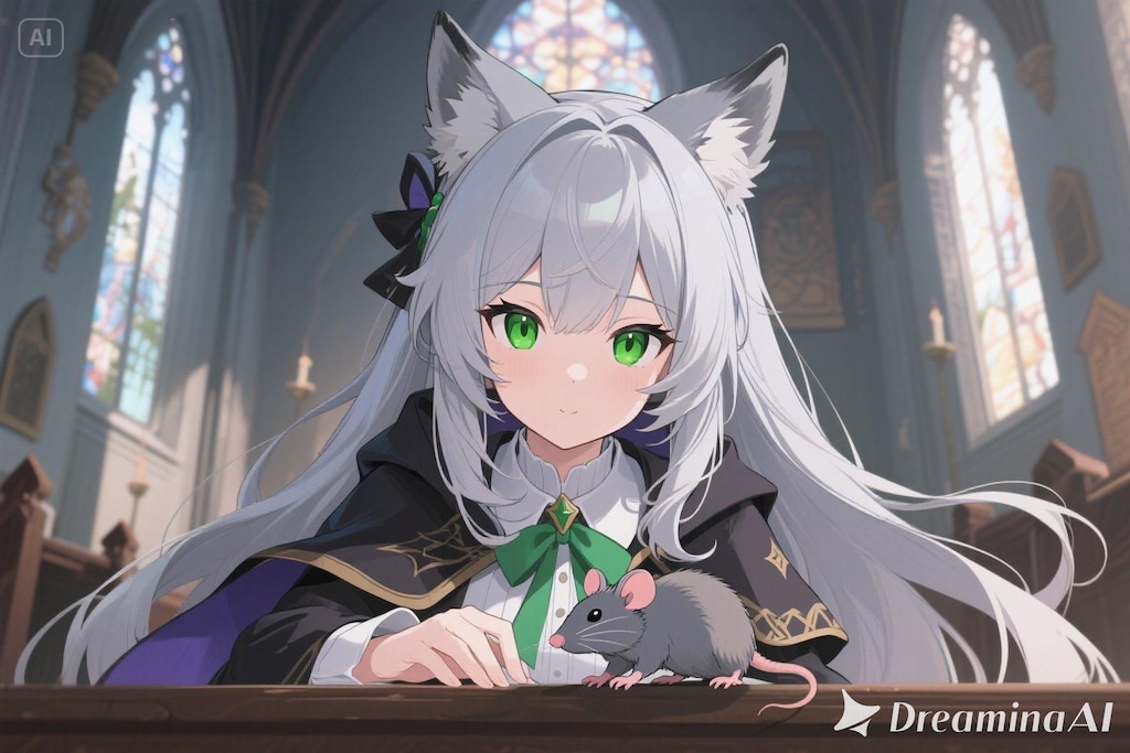 ステラちゃんとネズミ