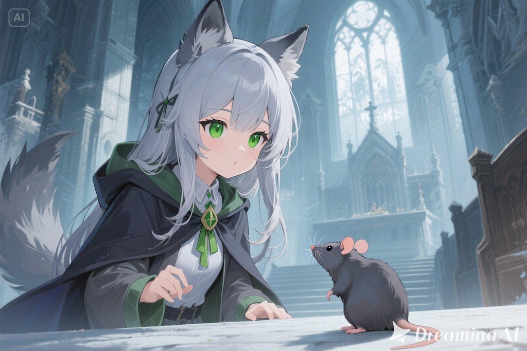 ステラちゃんとネズミ