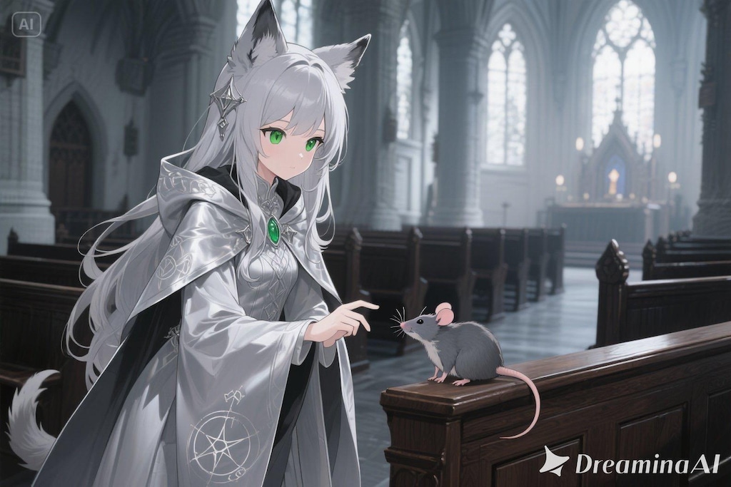 ステラちゃんとネズミ